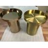 Buy cheap mirror silver stainless steel table base modern metal round coffee table from wholesalers
