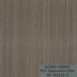 Partition PVC Decorative Film 0.25mm - 0.60mm Thickness Dark Grey Color