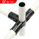 Warehouse Assembly Accessories DY214 , Cross Type Metal Pipe Connectors