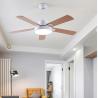 Buy cheap 52 Inch Ceiling Fans 5 Blades Inverter wooden retro remote control creative wood ceiling fan Light(WH-CLL-20) from wholesalers