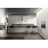 Buy cheap L shaped PET Kitchen Cabinets Customized White Modern Kitchen Cabinet from wholesalers
