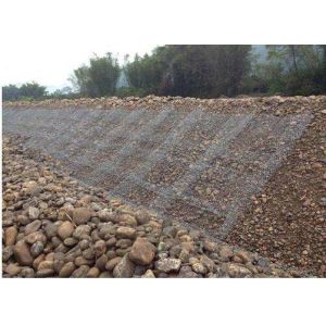 China 6x2x0.3M Stone Wall Wire Mesh  Wire Gabion Cages 60x80mm on sale