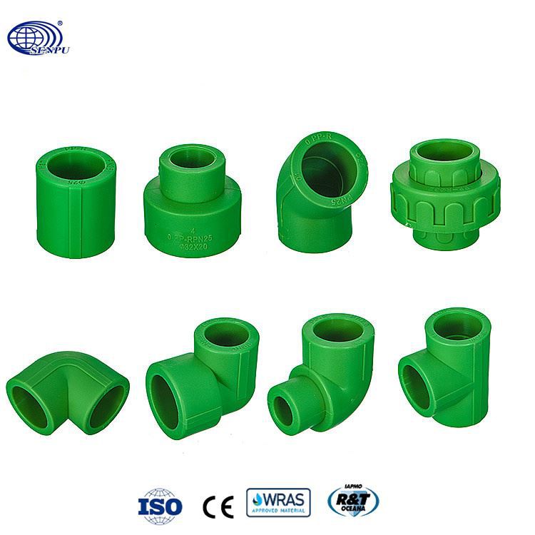 Senpu Custom PPR Pipes Fittings Green Poly PPR Reducing Socket 3 Inch