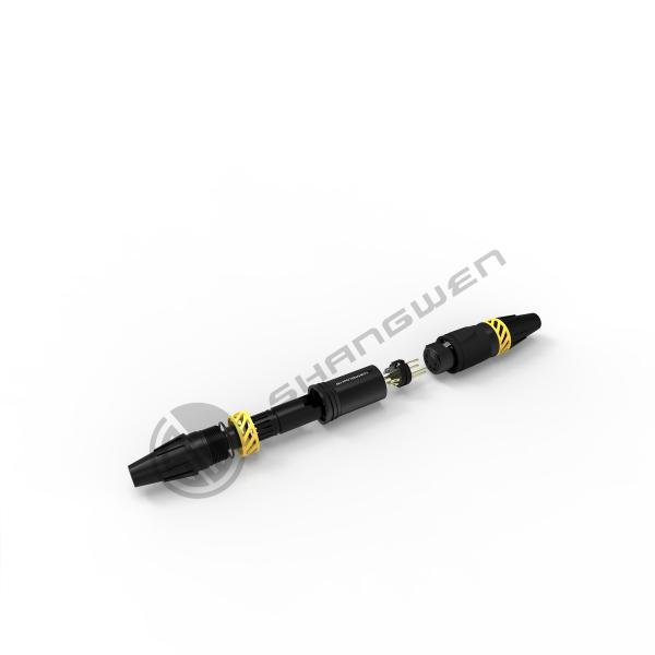 Buy cheap Mini XLR 5 Pin Connector Outdoor Male And Female Plug Connector Waterproof from wholesalers