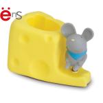 Cartoon Plastic Pen Pot , Pen Holder For Kids Mic Shaped OEM
