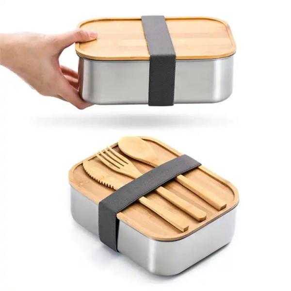 Buy cheap Stainless Steel Bento Lunch Box Bamboo Lid 1200 Ml Lunch Box from wholesalers
