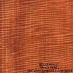 Cabinet Panels Faced Natural Makore Wood Veneer Fiddleback Grain Slip 2440x1220m