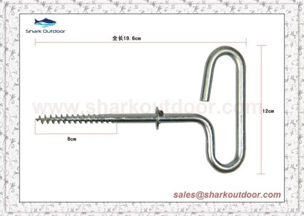 Buy cheap High quality not rust Screw Steel Tent Stakes Ice Fishing Pegs Nails from wholesalers