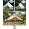 Buy cheap 45 X 77cm Hotel Outdoor Event Tent Waterproof Windproof Retardant Canvas Bell Shape from wholesalers
