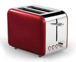 Reheat Function Brushed Chrome Stainless Steel Toaster 2 Slice