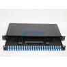 Buy cheap LC / UPC 48 Cores Fiber Optic Patch Panel With Stainless Steel , 2u Patch Panel from wholesalers