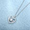 Buy cheap YASVITTI 925 Sterling Silver Heart Topaz & Cubic Zirconia Angel Wing Pendant Necklace Romantic Jewelry for Women from wholesalers