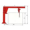 Buy cheap Rotary 360 Degree Swing Arm Crane / 5 Ton Free Standing Cantilever Jib Crane from wholesalers