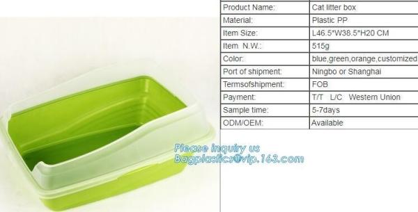 Buy cheap Luxury Cat Toilet Box Cat Litter Portable Freestyle Cat Toilet, Travel scoop free automatic plastic cat litter box toile from wholesalers