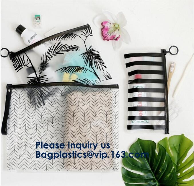 Transparent Pvc Slider Zipper Bag With Blue Side Gusset,Bottom Gusset Cosmetic Pvc Slider Packaging Bag Bagease Bagplast