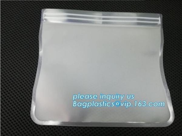 Reusable Silicone Plastic Packaging Food Zip Silicon Freezer Fresh Vegetable