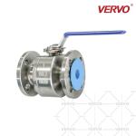 DN25 Alloy Forged Steel Ball Valve Two Piece Soft Seal Flange Alloy Steel