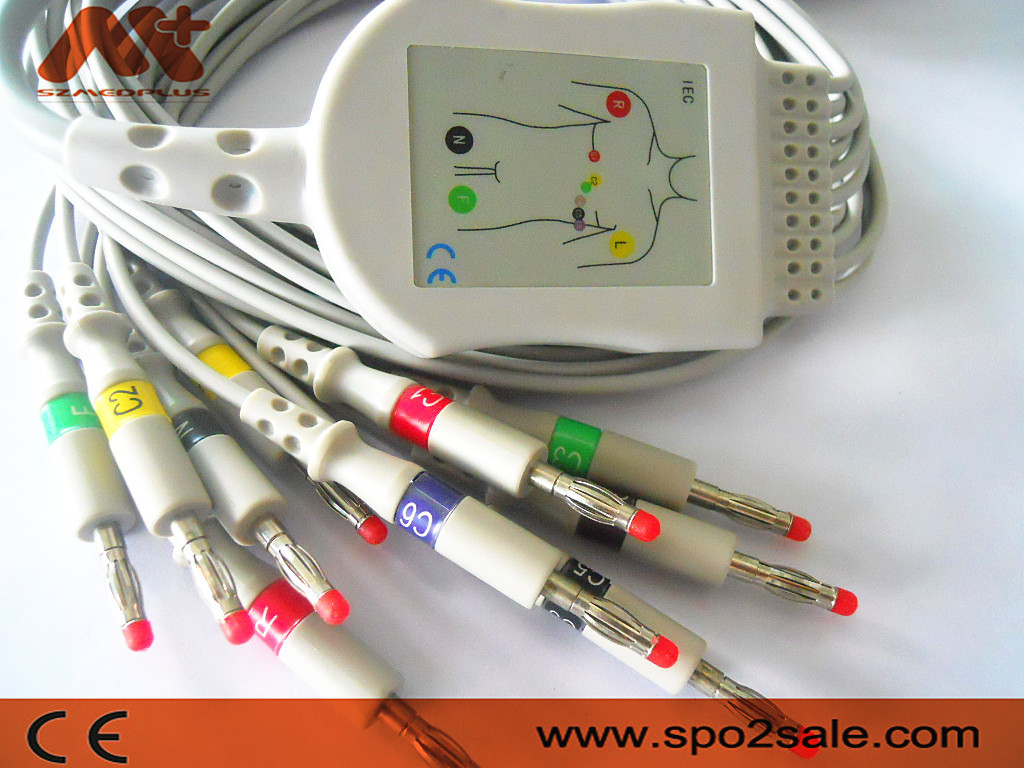 2.400095 EKG Cable Schiller ECG Cable IEC Banana 4.0 For AT1, AT2, AT4