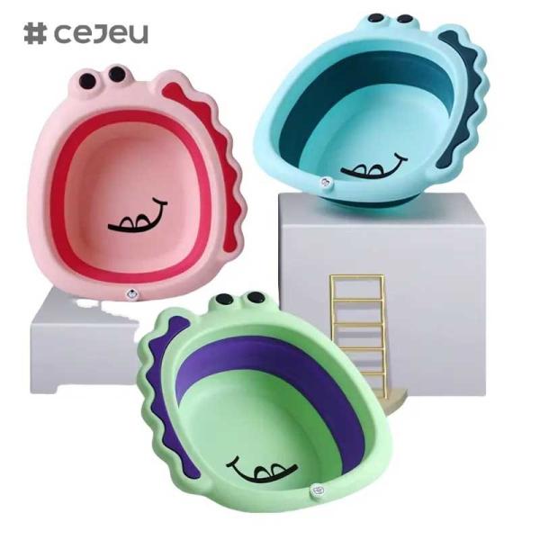 Buy cheap CJ-LBN5131A Hot Selling Washbasins Small Kids Foldable Foot Set Children Washing Bathroom Hand Toddler Basins from wholesalers