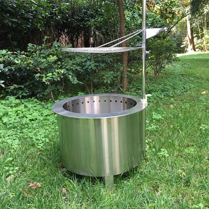 Buy cheap Charcoal Round Smokeless Fire Stove 14 Inch Pit With Grill from wholesalers
