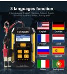 2.0in LCD Konnwei KW510 Car Battery Tester 80W CCA Backlit Screen
