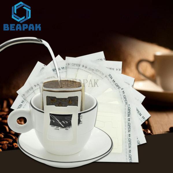 Buy cheap Eco Friendly Drip Coffee Filter Bags Hanging Ear 0.25mm Thickness from wholesalers
