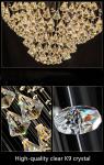 Round design large crystal chandelier modern lighting Diamond Chandelier(WH-NC