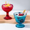 Buy cheap Pressed 8oz Blue Glass Serving Bowls 230ml Colored Mini Glass Trifle Bowls from wholesalers