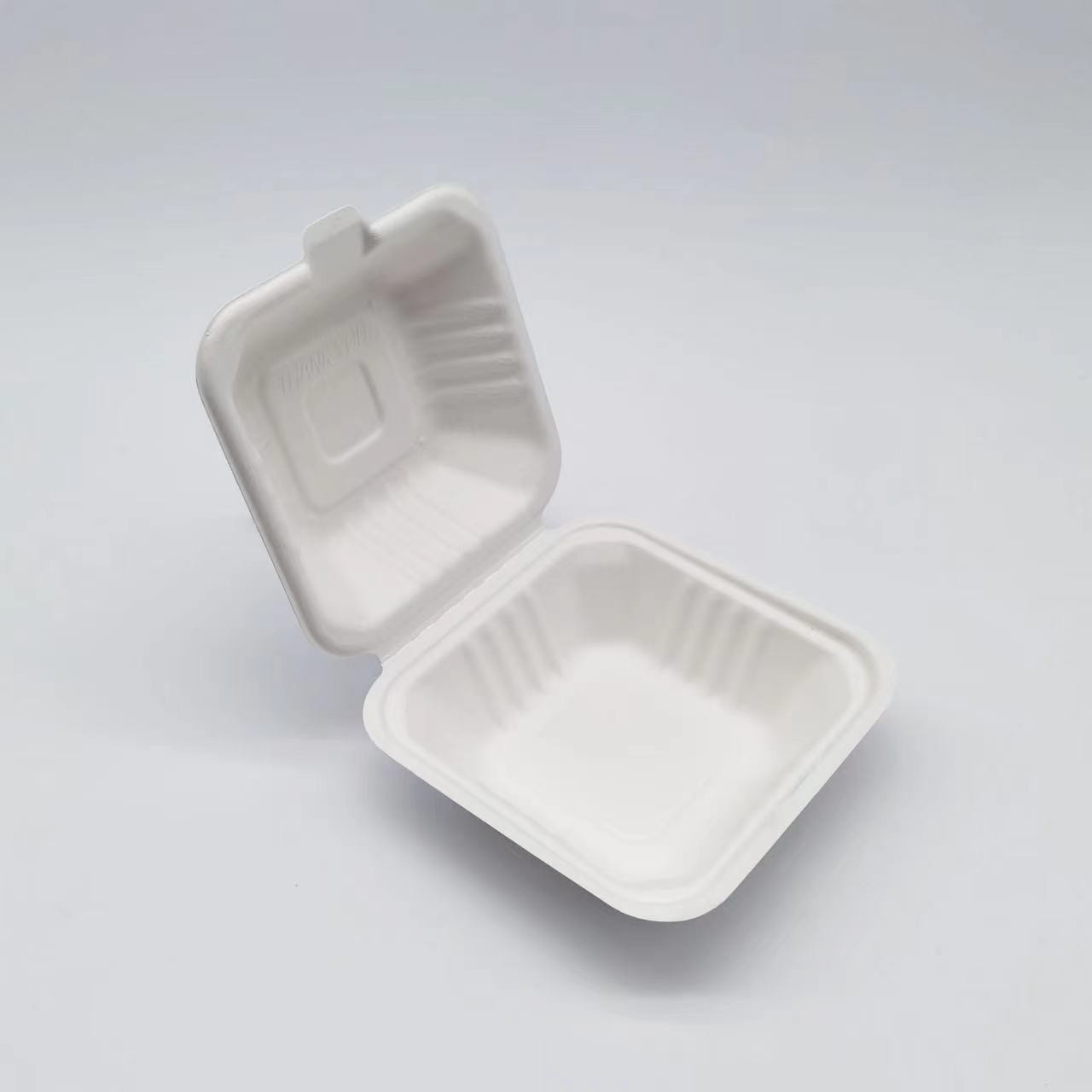 Disposable Compostable Bagasse Hamburger Box Various Sizes Oil Proof