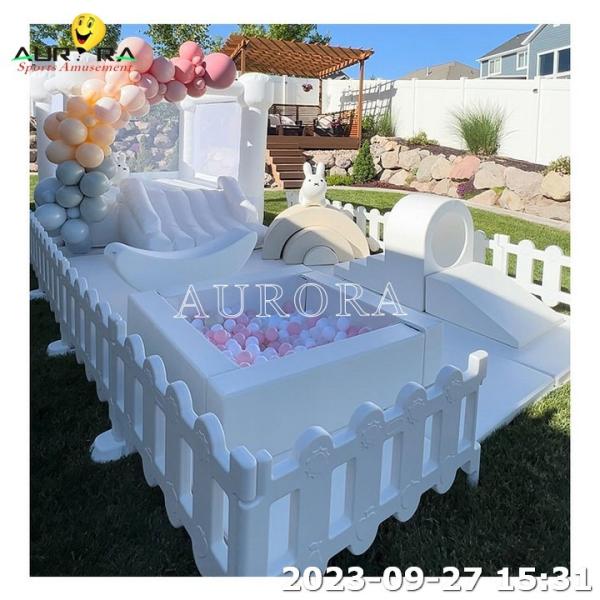 Buy cheap Soft Play Equipment Daycare Center Indoor Soft Play White For Rent Bouncer House from wholesalers
