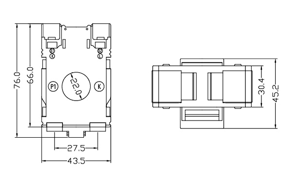 DM-20 5/5A-300/5A DM current transformer din rail toroidal transformer