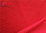 Red Colour 100% Polyester Sports Mesh Fabric Lining Fabric For Clothing