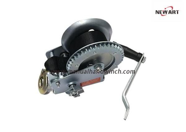 Buy cheap Heavy Duty Single Hobbing Gear Cable Hand Winch With Strap 1000lb Lifting from wholesalers
