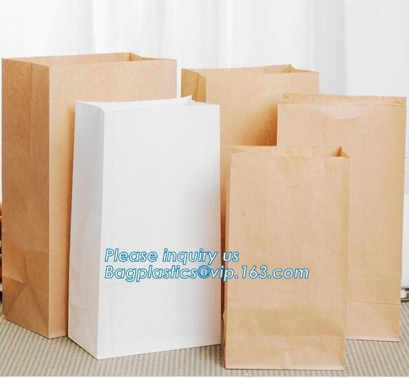 Buy cheap Custom bakery paper bag / Food grade bread packaging bags, white or brown craft paper bag,greaseproof kebab sandwich bre from wholesalers