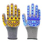 HPPE Impact Protection TPR Gloves Customized Abrasion Resistant PU Palm Coated