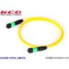 Buy cheap 8 Core 12 Fiber MPO / APC Single Mode G657A2 Optical Fibre Patch Cable LSZH Yellow from wholesalers