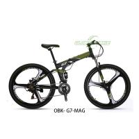 Buy cheap Steel Foldable Mountain Bike , Comfortable Riding Foldable Bicycle For Adults product