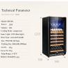 Buy cheap Blue Lighting 188L One Zone Commercial Wine Display Cooler from wholesalers