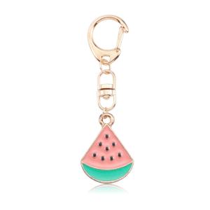 Wholesale Metal Watermelon Key Chain 15cm x 6.5cm x 1.6cm Silk screen printing from china suppliers