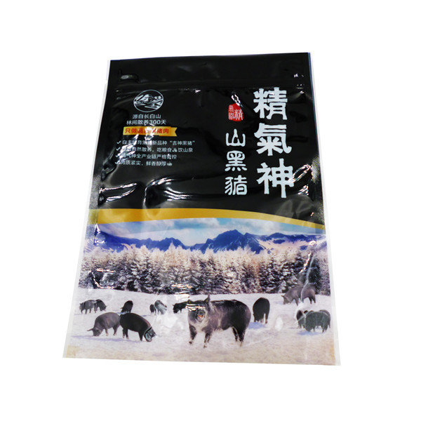 Dried Beef Food Packaging Materials 26cm*18cm Ziplock Stand Up Pouch