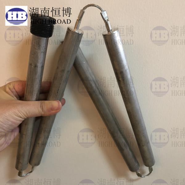 Buy cheap Cathodic Protect Aluminum Anode , Aluminium Zinc Hex Head Flexible Anode Rod 44 Inch from wholesalers
