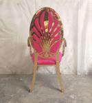 Royal Banquet Reception Stackable Stainless Steel frame wedding chair Dining