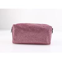 Buy cheap PU Leather Large Makeup Bag , Pink Cute Blank Cosmetic Bag For Ladies product
