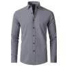 Buy cheap Shirt Long Sleeve Elastic Business High-End Men′s Shirt Hot Selling Office Formal Style Men′s Long Sleeve Shirt from wholesalers