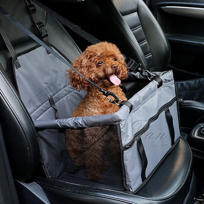 Breathable Bag with Seat Belt Dog Carrier dog booster seat car