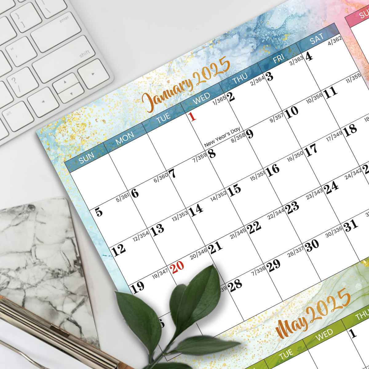 Customizable Custom Wall Calendar With Monthly View Layout And Spiral Binding