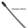 Buy cheap Non-coated 250FT Wire Rope Cable For Railing 7x7 7x19 1/8" Stainless Steel T316 Aircraft Deck Railing Cable from wholesalers