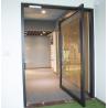 Buy cheap Modern Aluminium Pivot Entry Doors Black Internal Glass Thermal Break AS2047 Anodized from wholesalers
