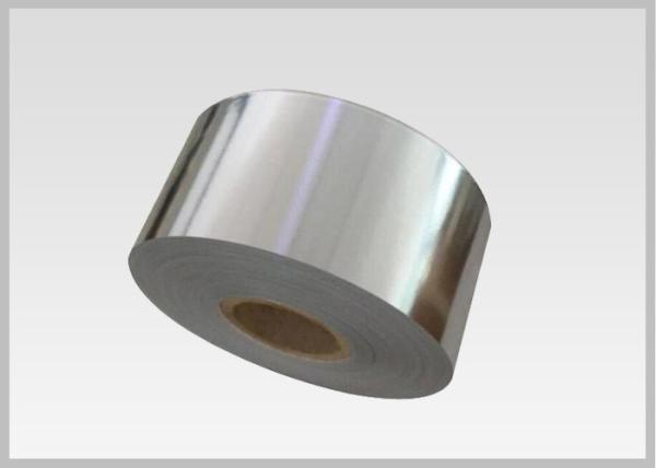 Wet Strength Vacuum Metallized Paper , High Glossiness Silver Holographic Paper