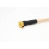 Buy cheap MMCX 4 Holes Flange Male Right Angle RF Cable Assemblies MMCX Male RG316 from wholesalers